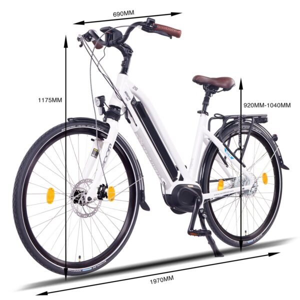 NCM Milano Max Trekking E Bike, City Bike, 250W, 36V 16Ah 576Wh Battery - Image 9