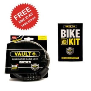 Vault Combination Cable Lock + Bike ID Kit