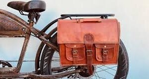 Michael Blast   Large Leather Pannier Bag
